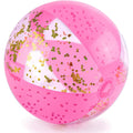 AMOR PRESENT Beach Ball, 16" Glitter Inflatable Beach Balls for Kids & Toddlers Pool Game, Summer Party Favors