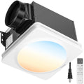 VIVOHOME Bathroom Exhaust Fan with Humidity Sensor, 240 CFM 6 Speed, 5-Color LED Light, 2700K/3200K/4000K/5000K/5700K & Nightlight, Remote Control
