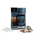 Hamilton Beach 2-Way 12 Cup Programmable Drip Hot and Iced Coffee Maker & Single Serve Coffee Machine, AquaFlow Showerhead, Glass Carafe, Auto Pause and Pour, Kitchen Makeover Blue (47502J)