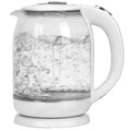 Household Electric Kettle, All 304 Stainless steel and No Plastic Contact, Automatic Shut-off,Borosilicate glass Visual Boiling, 2.0L Water Boiler & Tea Kettle Perfect For Tea & Coffee (pure white)