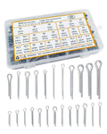 290 Pcs Cotter Pins - 24 Sizes Cotter Pin Assortment Kit Hardware Pins 304 Stainless Small Cotter Pins Set Carter Pins Kit Used for Automotive, Trailer Hitch,Lawn Mower