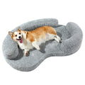 Orthopedic Memory Foam Dog Bed for Medium Sized Dog - Washable & Waterproof & Removable Couch - Round Calming Bed for Anxiety Relief (43 x 29 x 8 Inch)