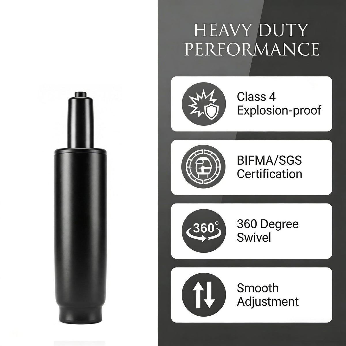 Cqithox 10.1 Inches-14 Inches Office Chair Cylinder Replacement Parts, 3.9in Stroke,heavy Duty 1000 Lbs,hydraulic Chair Gas Lift Universal Gas