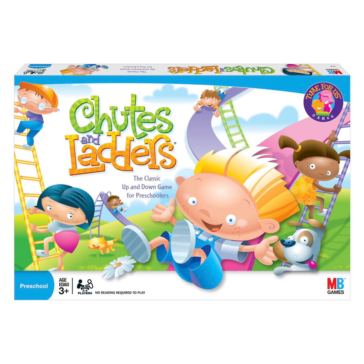 Hasbro Gaming Chutes and Ladders Board Game, 2 to 4 Players, Easter Gift for Kids, Preschool Classroom Games, Ages 3+ (Fanci Exclusive)