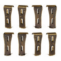 Brick Clips - 8 Pcs Heavy Metal Wall Hangers for 2-1/4 to 2-3/8 Inch Bricks, Ideal for Outdoors & Home Decor
