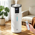 LACIDOLL 16L Cool Mist Tower Humidifier for 1500 sq.ft Large Room | Top fill cool mist, 360° nozzles, night light, quiet, adjustable humidity, perfect for home, greenhouse, office with wheels