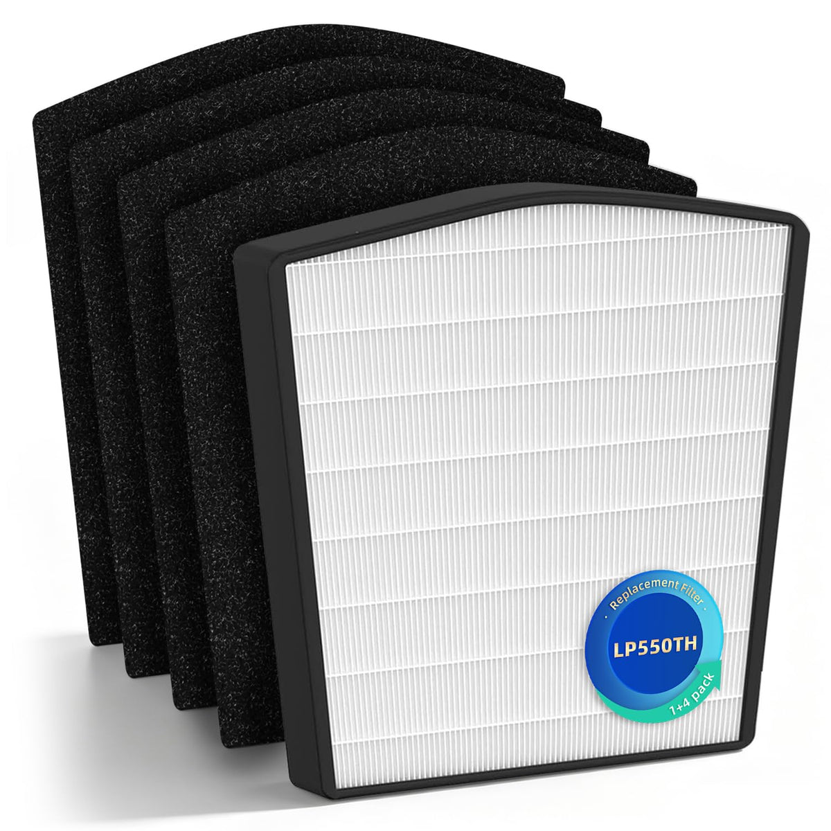 LP-HF550P Replacement Filter for Live-Pure Bali Series LP550TH LP550THP | High-Density Mechanical Media for Wildfire Smoke, Pet Dander & Cooking Odors