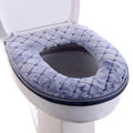 Toilet Seat Pad Soft Toilet Seat Cushion Toilet Seat Warmer Washable Toilet Seat Mat with Zipper Closure