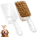 2-Pack Dog Food Scoop 1 Cup, Plastic Pet Food Measuring Scoop With Measuring Lines (1/2 & 1 Cup Markings) for Dogs, Cats, Fish, Bird?Transparent