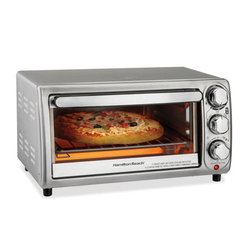 Hamilton Beach 4 Slice Countertop Toaster Oven with 5 Cooking Modes