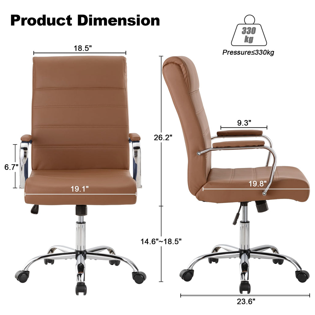 Bowthy Modern Office Desk Chair, Conference Room Chairs, High Back Ergonomic Home Ofiice Chair, Adjustable Height Swivel Executive Computer