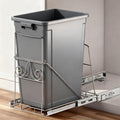 Pull Out Trash Can Under Cabinet: 7–11 Gallons Under Sink Trash Can for Kitchen Requires Min. Cabinet Opening 12"W X 17.5"D X 17.5"H - Cabinet Trash Can Pull Out Kit (Trash Can Not Included)