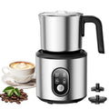 Milk Frother and Steamer, 4-in-1 Automatic Electric Milk Frothers, 24oz Detachable Stainless Steel Jug with Latte Art Spout, Hot & Cold Foam Maker for Coffee, Lattes, Cappuccinos