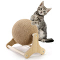 Sisal Cat Scratching Ball, Cat Scratcher Ball Toy with Stable Stand, Interactive Exercise Toy for Small Pet Interactive Exercise and Play