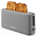 Elite Gourmet ECT2517G SLIMTOAST™ 2-Slice Long Slot Toaster, Cool-Touch Body, 6 Browning Shades, Extra-Wide 1.5" Slot for Artisan Bread, Bagels, Waffles & English Muffins, Grey