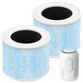 4-in-1 Air Filter Compatible with Momcozy Nursery Air Purifier, H13 True HEPA Filter with Activated Carbon, 2 Pack