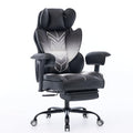 Atmild Big and Tall Gaming Office Chair 400lbs - Heavy Duty Ergonomic Computer Desk Chair with Footrest, Adjustable Armrests, High Back Pu