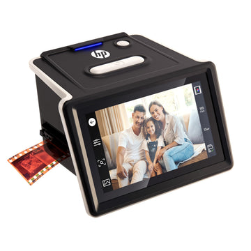 HP Touch Screen Film & Slide Scanner Digitizer - 5" LCD, USB-C, SD Slot - All-Angle Touchscreen Gallery Mode for Slide Viewer - 13MP CMOS Sensor & 22MP Interpolation to Convert to Digital