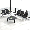 Buenotoys Waiting Room Chair Bench - 5-seat Waiting Room Bench with Arms Airport Reception Bench Guest Reception Chairs Lobby Bench Waiting