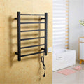 Heated Towel Rail Rails Towel Warmer Towel Drying Towel Warmer Stainless Steel Rack with 6 Square Bars Electric Energy Saving Wall Mounted Towel Holder Bathroom Accessories