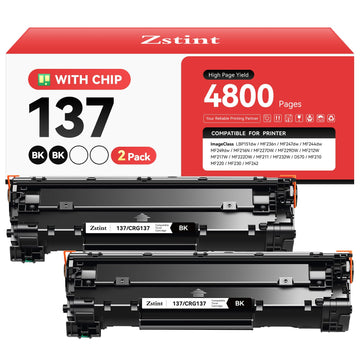 137 Toner Cartridge 2-Pack Replacement for Canon 137 CRG137 Toner Compatible with Canon ImageCLASS MF212w MF216n MF217w MF244dw MF247dw MF249dw MF227dw MF229dw MF232w MF236n LBP151dw D570 Printer