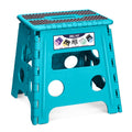 Delxo Folding Step Stool,14 Inch Height Premium Heavy Duty Foldable Stools for Kids and Adults,kitchen Garden Bathroom Stepping Stool 1 Pack in