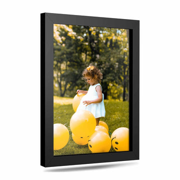 10x11 Black Picture Frames - Ready to Hang Solid Pine Wood Poster Frame - Photo Frame Polished Glass Front Clear Plexiglass Display Photograph - Hanging Hardware Included - Home wall Decor - 10 x 11