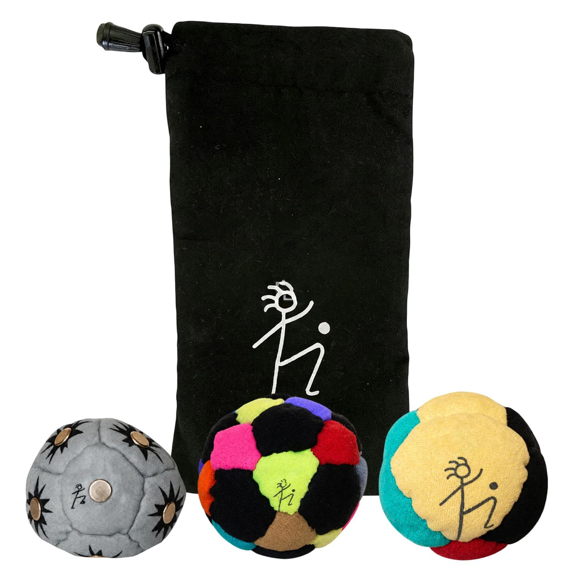Knitted Bag Set, Hand-Made Knitted Footbag, Foot Bag Crochet Ball, Juggling Footbag for Beginners