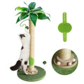 Fantasreen Cat Scratching Post 33'' Cat Scratcher Tall Scratching Posts for Indoor Cats with Cat Toy and Interactive Ball Self Groomer for Kittens Adults Cats