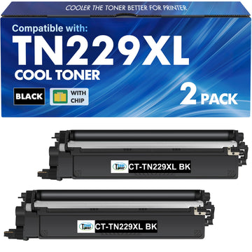 TN229XL Black TN229XLBK TN229BK Toner Cartridges: Compatible for Brother TN229 TN 229XLBK 229BK MFC-L3780CDW HL-L3220CDW HL-L3280CDW MFC-L3720CDW HL-L3300CDW HL-L3295CDW Printer (2 Pack)