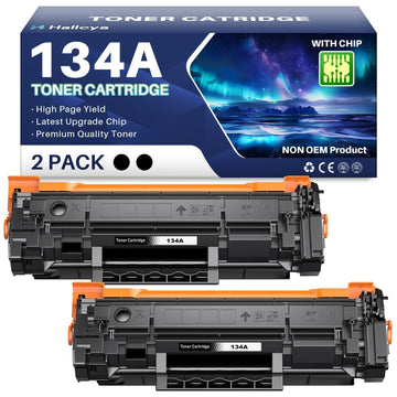 134A W1340A Black Toner Cartridge Replacement for HP M209dw M234dw | 2 Pack with Chip, Work for HP LaserJet M209dw M234sdw M234sdn. Easy installation, high page yield for home & office use.