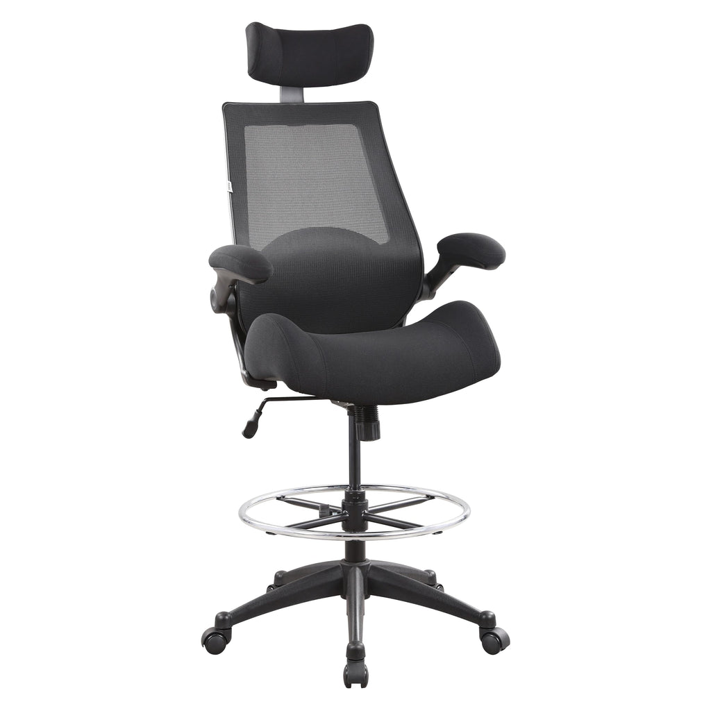 Boliss Drafting Tall Office Chair 400lbs High Back Standing Desk Chair, BLS-2818HD, Black