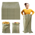 Potato Sack Race Bags, 24x39 - Set of 10, Reusable Sack Race Bags for Family Vegetable Potato Bean Onion Storage