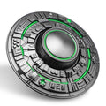 Cool Spaceship Fidget Spinners Metal, UFO Model Finger Hand Spinner, Stress Desk Fidget Toys Gift for Kids & Adults, Luminous Night Effects, Exclusive Desk Spinning Top Prizes
