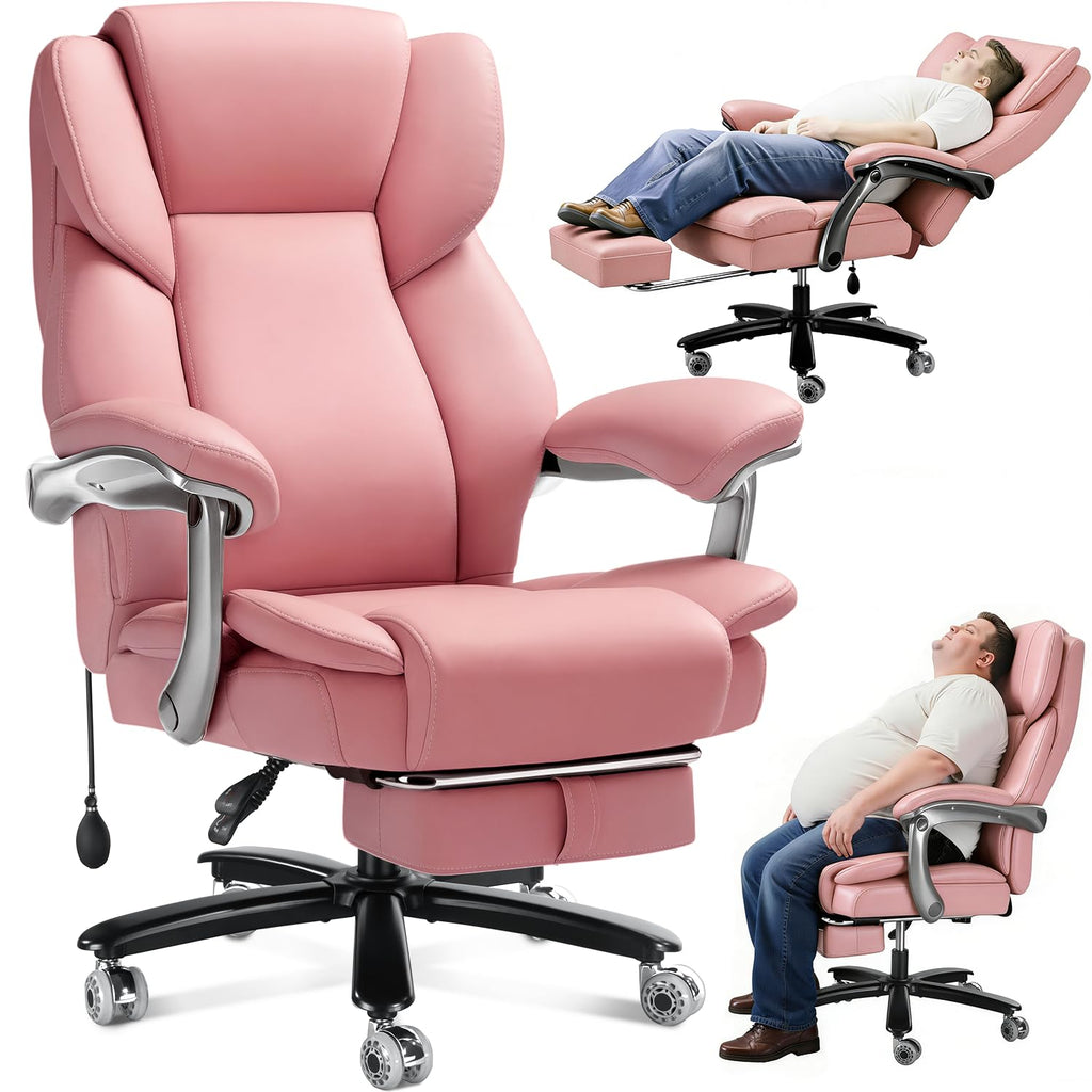 Wailor 600lbs Big and Tall Office Chair for Heavy People,heavy Duty Comfy Executive Office Desk Chair with Adjustable Lumbar Support,high Back