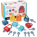 Dinhon Kids Learning Locks with Keys Numbers Matching & Counting Montessori Educational Toys for Ages 3 4 5 Boys and Girls Preschool Games Gifts