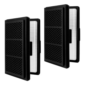 Pro M, L, XL Replacement Filter Compatible with Blueair Pro Air Purifier | High-Efficiency Pleated Filter and Activated Carbon Filter 2 Pack