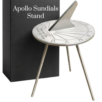 Apollo Sundials Sundial Stand Perfect for Sundials for the Garden - Sun dials for outdoors - Handmade of Aircraft Aluminum and Stainless Steel - SUNDIAL NOT INCLUDED