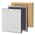 2-pack APH4000 Replacement Filter, Compatible with KNKA APH4000 Air Purifier, Activated Carbon Filter+ True HEPA Filter