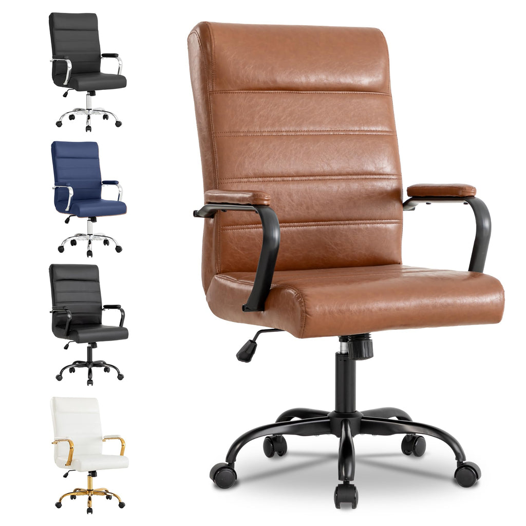 Bowthy Office Desk Chair,modern Leather Conference Room Chairs,high Back Home Ofiice Chair,adjustable Height Swivel Executive Computer Chair