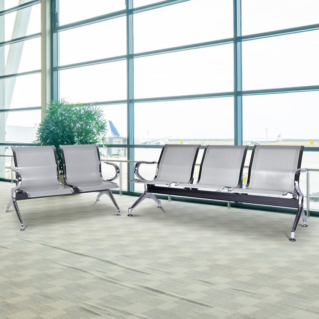 5-seat Waiting Room Chairs Sofa Furniture - Waiting Room Bench with Arms Airport Reception Bench Guest Reception Chairs Lobby Bench Waiting