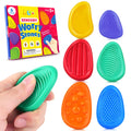 Fidget Toys Sensory Stone for Kids: 6 Pack Textured Soft Worry Stone for Autism Kids Calming - Fidget Stress Toys for Students Stress Relief - Small Prizes Fidget Toys
