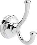 Delta Double Towel Hook for Bathroom or Kitchen| Polished Chrome | Cassidy Accessories