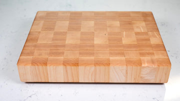 The Pinocchio Workshop Maple End Grain Cutting Board, Handmade in USA, Premium Butcher Block, Small 12x9” (Gift-Ready, Sustainable)