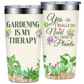 Grifarny Gardening Gifts for Women - Plant Lover Gift - Mothers Day Gifts for Gardeners, Pant Lovers, Garden - Gardening is My Therapy Tumbler Cup 20 oz