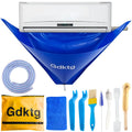 Mini Split Cleaning Kit Bag, 10Pcs Ac Cleaning Kit, Reusable Air Conditioner Cleaning Kit, Waterproof Minisplit Cleaning Kit for HVAC (Large)