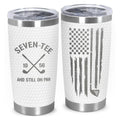 Golf Birthday Gifts for Men - Seven-Tee and Still on Par 70th Birthday Tumbler, Gift for 70 Year Old Man, 70th Bday Golf Gifts, Father Day, Christmas Gift for 70 Year Old Man, Dad, Grandpa