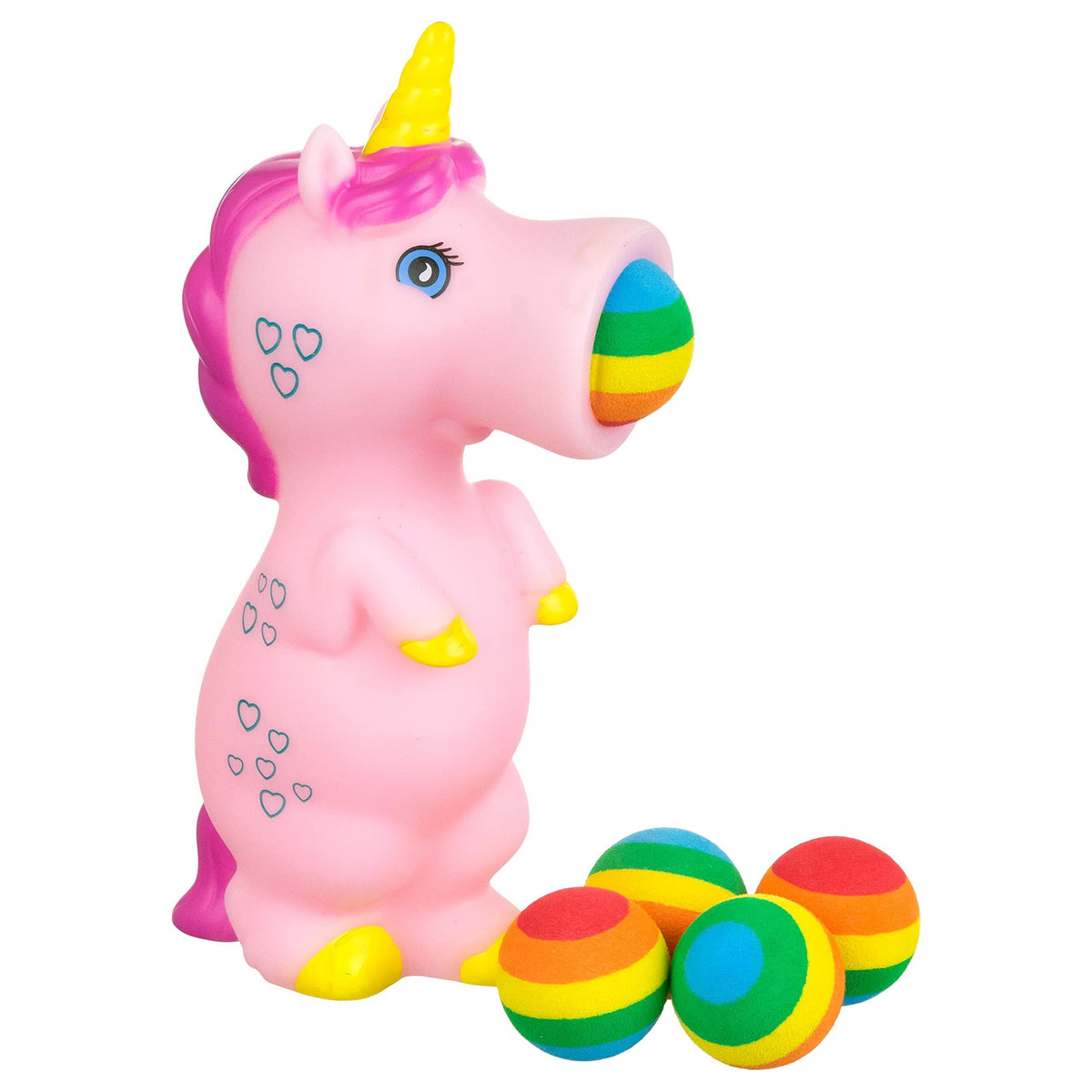 Unicorn Foam Ball Popper Toy – Squeeze & Launch Animal Ball Shooter with Foam Balls Included | Squishy Toddler Toy | Fun Kids Indoor & Outdoor Play Toy for Boys & Girls – Fun