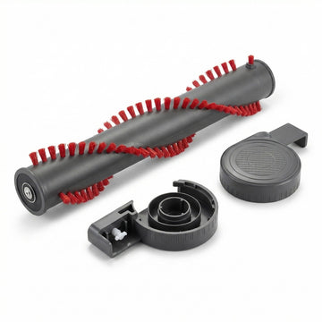 Replacement 1 Vacuum Roller and 2 Right-Side Caps – Compatible with Dyson™ Part # 917391-01, 914123-01 – Fits Dyson™ Models DC-25, DC25 – by Think Crucial (2 Right-Side Caps, 1 Roller)