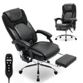 Malol 300 Lbs Big and Tall Massage Office Chair - 3-level 65°c Targeted Heating, Easy Assembly Leather Desk Chair with Heat and Footrest,